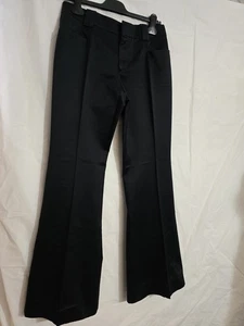 Vintage Authentic Gucci Black Mid-Rise Wide Leg Hose Damen Größe 44 - Bild 1 von 8