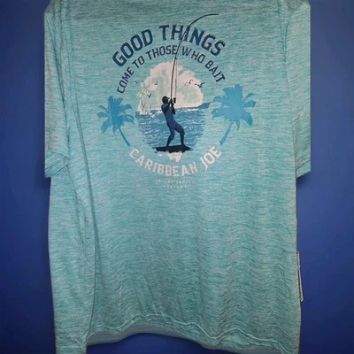 Camiseta azul XL Carribean Joe para hombre Foto 1 de 3