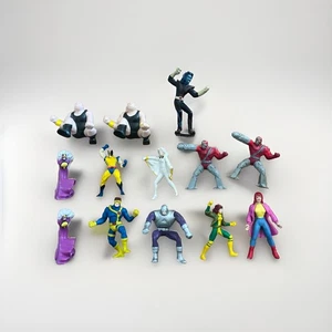 Vintage Hardees Marvel Universe X-Men Battle Figuren 13 Stück Wolverine Cyclops - Bild 1 von 1