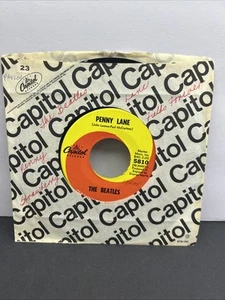 THE BEATLES PENNY LANE / STRAWBERRY FIELDS FOREVER 45 rpm 1967 Capitol 5810 - Picture 1 of 10