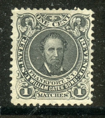 RO92b, William Gates' Sons Match revenue stamp. - Image 1 of 2