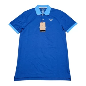 NUOVISSIMA Polo Nike Rafa Nadal Slim Fit DD8532-480 Uomo S Spedizione Veloce - Foto 1 di 2