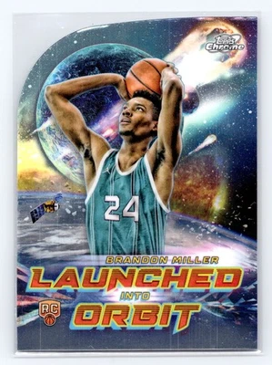 2023-24 Topps Chrome Cosmic #LIO-3 Brandon Miller Launched Into Orbit - Image 1 of 2