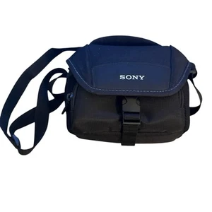 Sony Camera Camcorder Case Small Bag Black with Strap – Compact Travel Pouch - Picture 1 of 4
