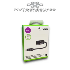 Belkin f2cd079bt Mini DisplayPort DP to HDMI Cable Adapter, 4k - Picture 1 of 2
