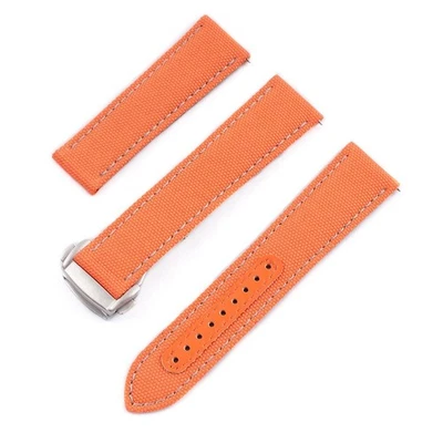 Correa de reloj de liberación rápida de tela de vela desplegable correa de cuero nailon para hombres mujeres Foto 1 de 4