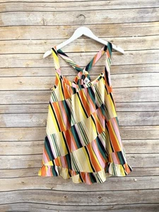 CAbi Blouse Women’s Size Large Multicolor Skip Halter Tank Ruffle Style 5979 - Picture 1 of 5