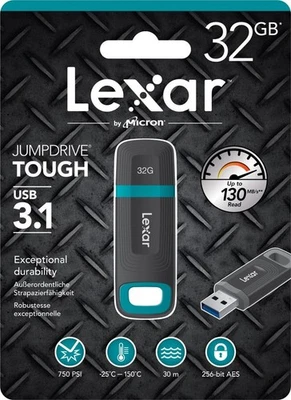 Lexar 32GB JumpDrive Tough USB 3.1 inc VAT - Image 1 of 2