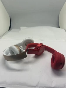 LOT OF 2 BEATS SOLO RED AND GOLD DEFECTIVE PARTS ONLY - Picture 1 of 4