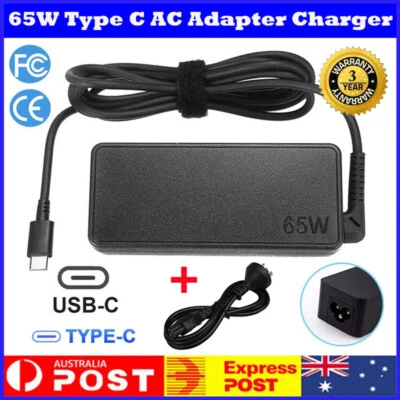 65W Laptop Charger AC Adapter Type C USB-C for HP Lenovo Dell Toshiba Acer Asus - image 1 of 4