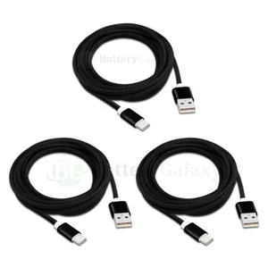 3X USB Type C 10FT Braided Charger Cable Cord for Phone LG G5 G6 / Nexus 5X 6 6P - Picture 1 of 5