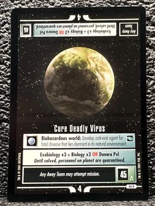 2001 Star Trek CCG 1E Voyager VOY 86R Planet - Cure Deadly Virus - Picture 1 of 2