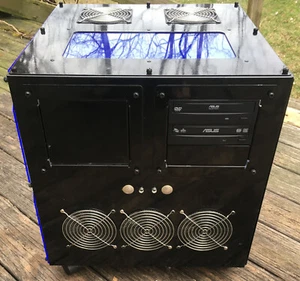 Mountain Mods U2-UFO Modular Case Anodized Black 8 Fan/6 Bay/2PSU Slots USA - Picture 1 of 24