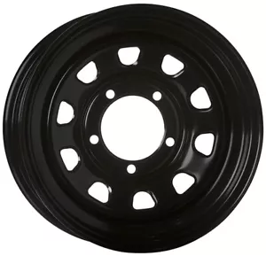 Extreme 4x4 Steel Wheel D-hole 16x8" 5/150 0P Black fits Landcruiser 110.1cb - Picture 1 of 2