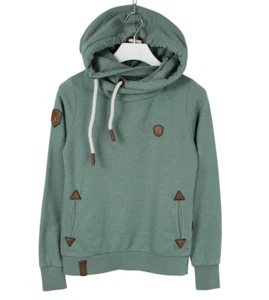 NAKETANO Hoodie Women's MEDIUM High Neck Pockets Green Pullover - Picture 1 of 8