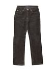 TRUSSARDI Womens Straight Jeans W27 L28 Black Cotton AG19