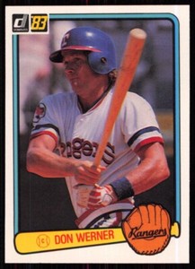 1983 Donruss Don Werner Texas Rangers #593
