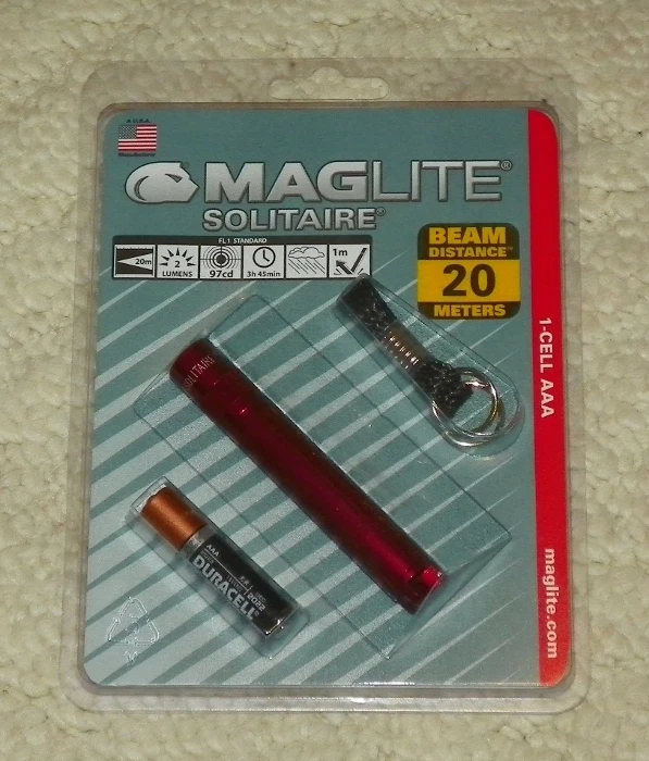 Maglite AAA Solitaire Blister Pack - Rojo Foto 1 de 1