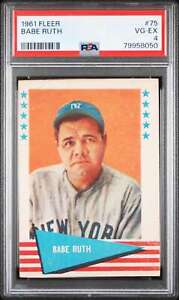 1961 Fleer #75 Babe Ruth New York Yankees PSA 4 VG - EX!!