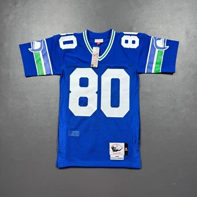 Camiseta masculina 100% autêntica Steve Largent Mitchell & Ness 1985 Seahawks tamanho 36 P - Imagem 1 de 4
