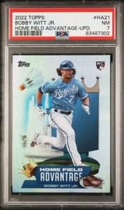 2022 Topps Update Bobby Witt Jr Home Field Advantage PSA 7 #HA21 Rookie RC