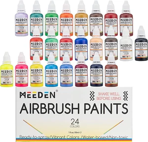 Juego de Pintura para Aerógrafo, 24 Colores Pinturas para Aerógrafo (30 Ml/3 Fl.Oz) - Grado Hobbist... - Imagen 1 de 1