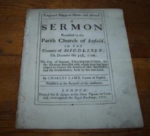 Original 1707 SERMON For The GLORIOUS SUCCESS OF HER MAJESTY'S ARMIES By C LAMB - Picture 1 of 1