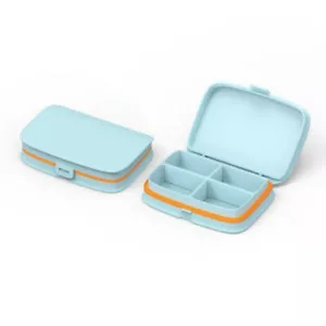 Foldable Travel Pill Case Medicine Container Vitamin Medicine Organizer Box - Picture 1 of 11