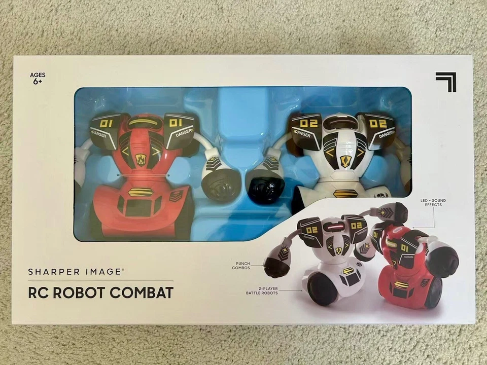 NIB! Sharper Image Robot Combat RC Wireless Fighting Set MSRP $79.99 Battling - Image 1 of 1