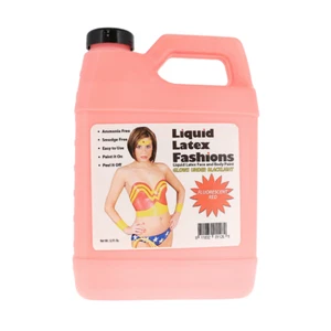 Fluorescent Red Liquid Latex Body Paint - 32 Fl Oz, Black Light Party Cosplay - Picture 1 of 6