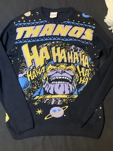 Marvel Thanos Mad Titan Ugly Christmas Sweater Small Marvel Comics MCU - Picture 1 of 8