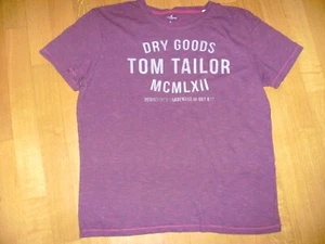 Herren T-Shirt TOM TAILOR bordeaux rot Gr. L - Bild 1 von 2