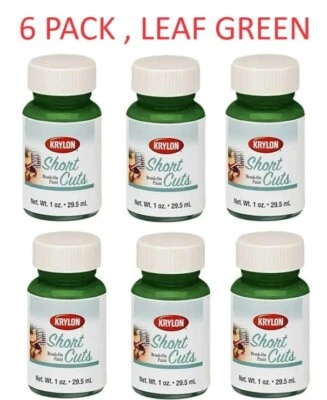 6 x Pintura pincel corta Krylon KSCB018, 1 onza, verde hoja Foto 1 de 2