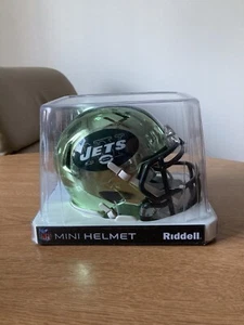 New York Jets Riddell Chrome Alternate Mini Helmet - Picture 1 of 1