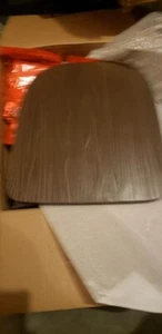 New 4 Pack Rustic Walnut Wood Seat CH-31230M1D-GG For Colorful Metal Chairs - Picture 1 of 5