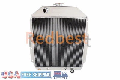 Radiador de aluminio de 3 filas para camioneta Ford F1 F2 F3 F4 Courier 1942-1952 1 1/2 3/4 toneladas Foto 1 de 4