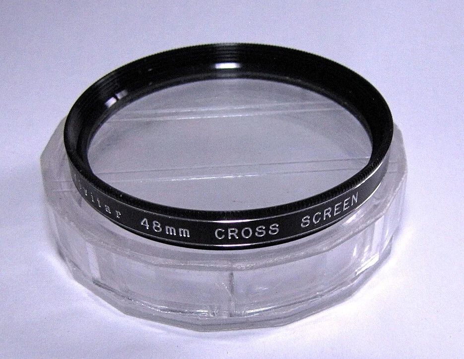 Vivitar 48mm Photo Filter Cross Screen Camera Lens Vintage Special Effects - Image 1 of 1