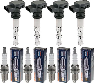 4x ABAKUS Zündspule + BERU Zündkerze für Rover 400 RT 416 Si - Bild 1 von 3