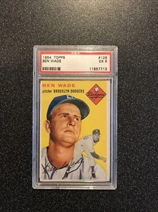 BEN WADE 1954 Topps Set-Break CARD# 126 PSA 5 BROOKLYN DODGERS - Picture 1 of 4