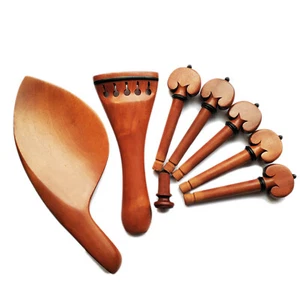 5 Strings Viola Jujube Fitting Tailpiece Chinrest 5 Pegs 5 Holes - Picture 1 of 5