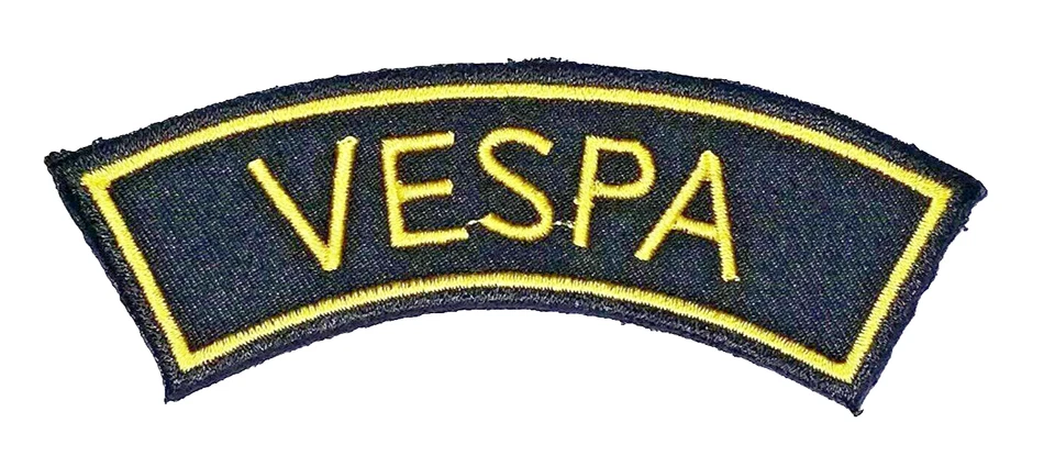 Vespa Italy Rocker Motorcycles Quality Patch Hook/Loop Tactical Est. 4.5x1.5 in - Image 1 of 1