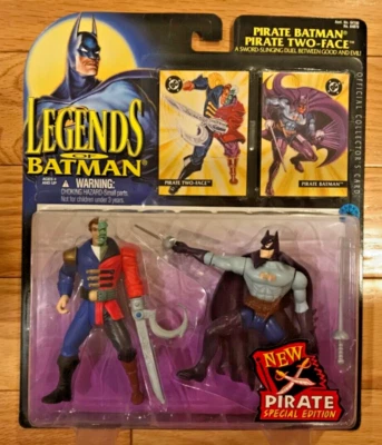 Conjunto de bonecos Pirate Batman vs Two Face, pacote com 2 LEGENDS OF THE BATMAN, DC Direct - Imagem 1 de 4
