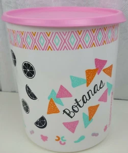 Tupperware Botanas Bidone 17 Tazze con Sigillo Rosa Nuovo - Foto 1 di 4