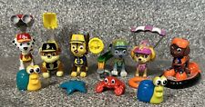 6x PAW PATROL Lifeguards Sea Pups LOT Rocky W/ Removable Packs + Creatures