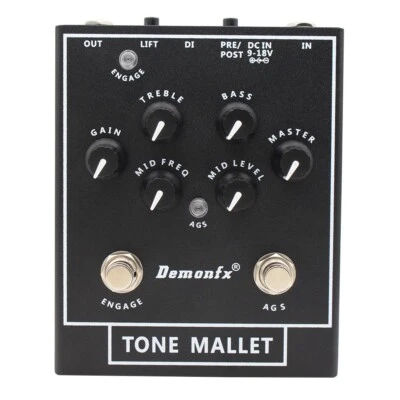 Demonfx Tone Mallet Bass PreAmp Boost/OD with DI Fast US Ship Just Arrived! - Image 1 of 4