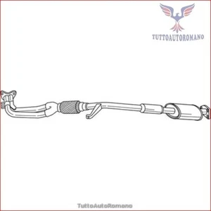 37131 Tubo gas scarico Sigam per MITSUBISHI LANCER IV COLT III - Foto 1 di 4