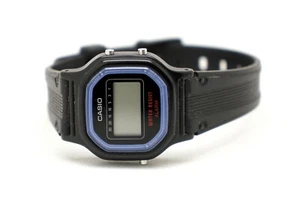 CASIO LA-11W Women’s 25mm Digital Watch Black Blue Case NEEDS Battery - Picture 1 of 5