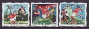 Liechtenstein Fußball Europameisterschaft 2008 kpl. zentr. Vollstempel s238 - Picture 1 of 1