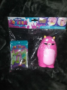 *NUEVO* Sqweezers Slimi ORB Sqweezz&Oozz Squishy/Slime Pink Goofy Monster Sqweezer - Imagen 1 de 6