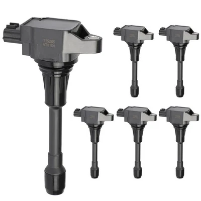 Bobinas de encendido 6 piezas para Nissan GT-R 3,8 L V6 2009 2010 2011 2012 2013-2020 UF638 Foto 1 de 4